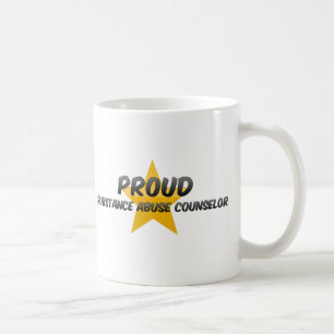 Caneca De Café Conselheiro orgulhoso do abuso de substâncias