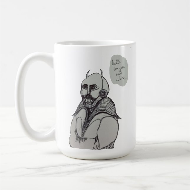 Caneca De Café Conselheiro original do monstro do demónio (Esquerda)