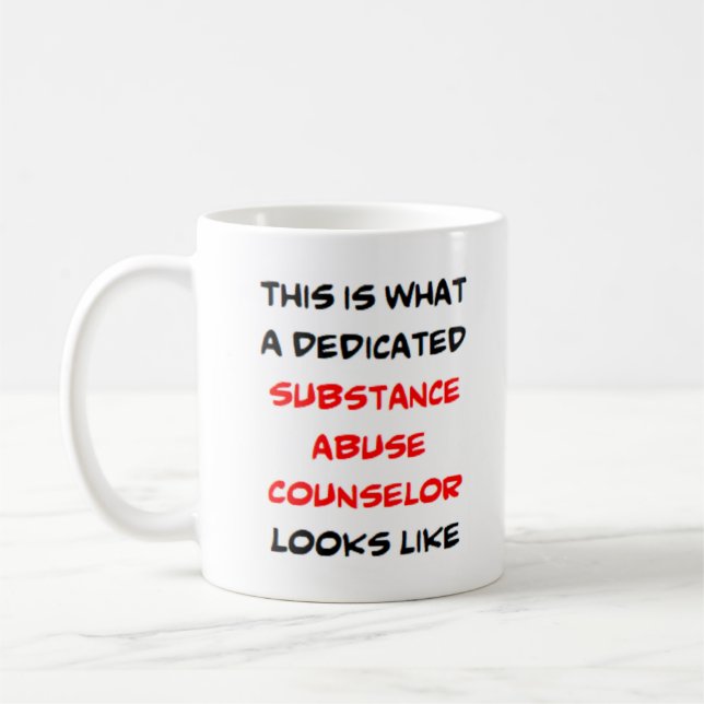 Caneca De Café conselheiro para o abuso de substâncias, (Esquerda)