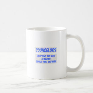 Caneca De Café Conselheiro Piada. Gênio e Sanidade