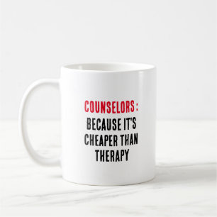 Caneca De Café Conselheiros porque é mais barato que terapia