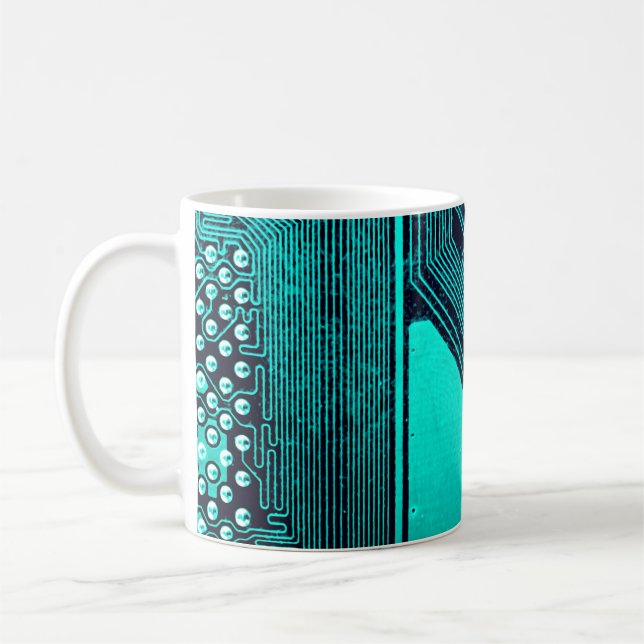 Caneca De Café Conselho de circuito. Tecnologia de hardware de co (Esquerda)