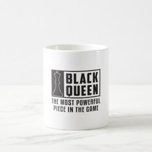 Caneca De Café Conselho de Xadrez Conselho de Xadrez Rainha Negra