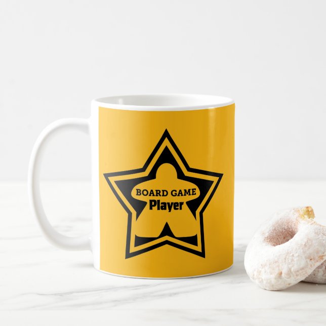 Caneca De Café Conselho Game Player Black Frame Mug (Com Donut)