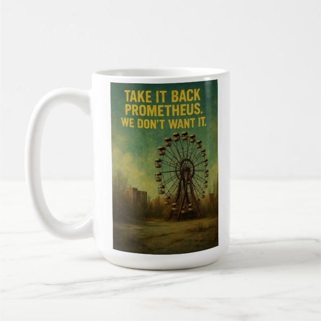 Caneca De Café Consequências do Reator 4 (Esquerda)
