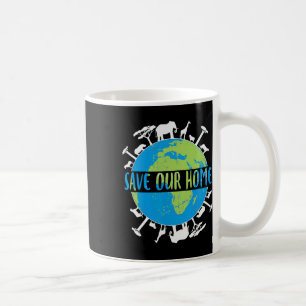 Caneca De Café Conservação de animais selvagens salva nossa terra