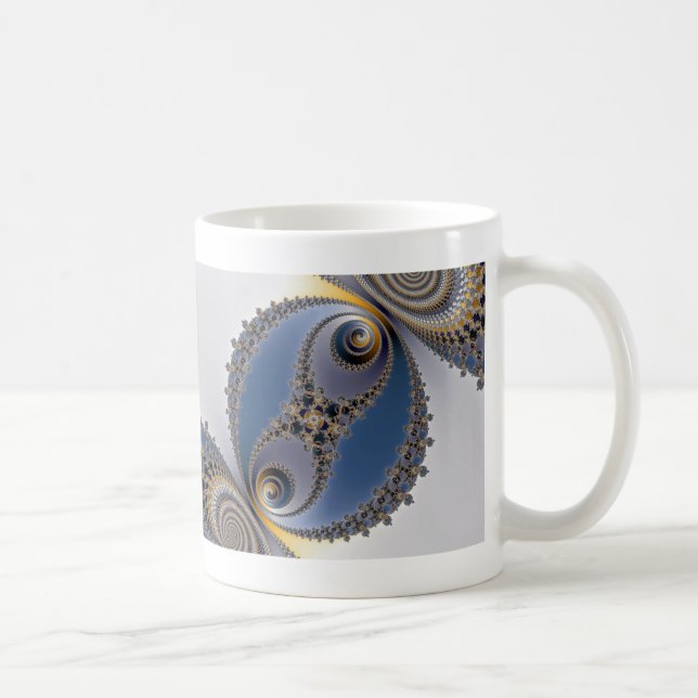 Caneca De Café Consoante de esfera - Fractal (Direita)