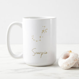 Caneca De Café Constelação de Scorpio Zodiac
