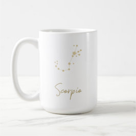 Caneca De Café Constelação de Scorpio Zodiac