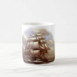 Caneca De Café "Constituição de USS do Ironsides idoso" da