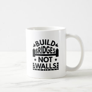 Caneca De Café Construa Pontes Não Muros