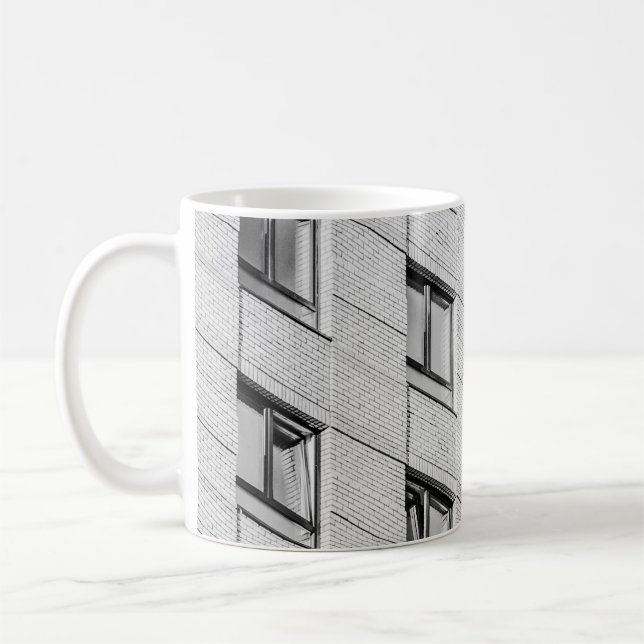 CANECA DE CAFÉ CONSTRUÇÃO DE CONCRETOS BRANCOS E PRETOS (Esquerda)