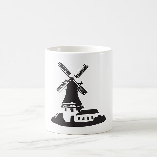 Caneca De Café Construção de moinho (Criador carregado)