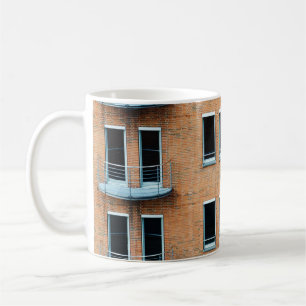 Caneca De Café Construção de tijolos castanhos