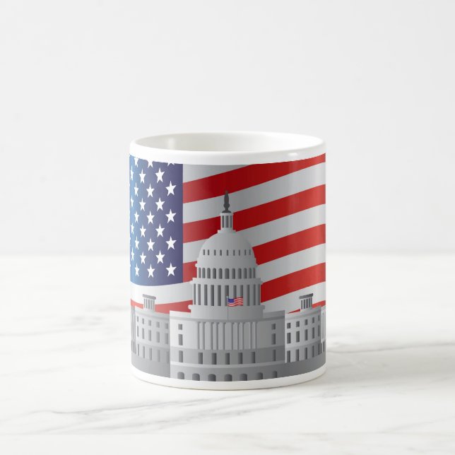 Caneca De Café Construção do Capitólio dos E.U. do Washington DC (Centro)