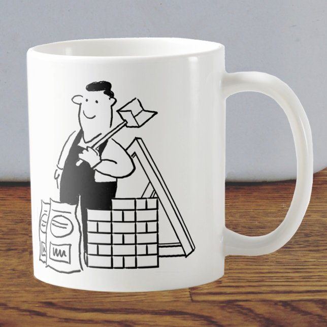 Caneca De Café Construção e construtor de casas gerais (Criador carregado)
