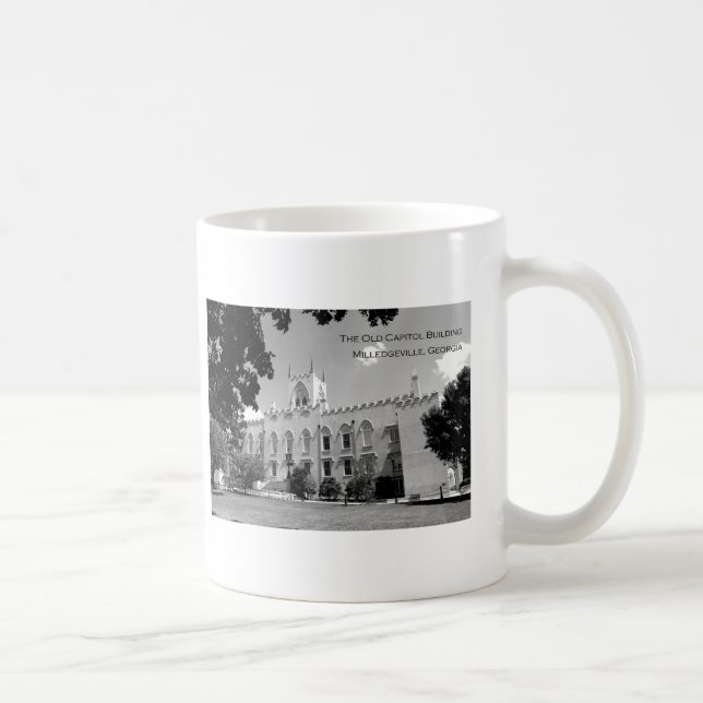 Caneca De Café Construção velha do Capitólio - Milledgeville, (Direita)