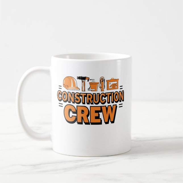 Caneca De Café Construction Crew (Esquerda)