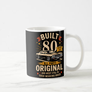 Caneca De Café Construído há 80 anos - Presente engraçado de 80º
