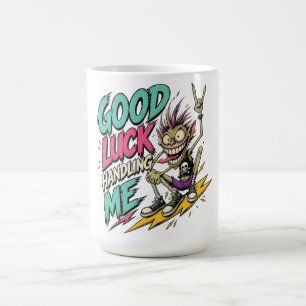 Caneca De Café Construído para a Absurdez – Desenho Animado de Mo