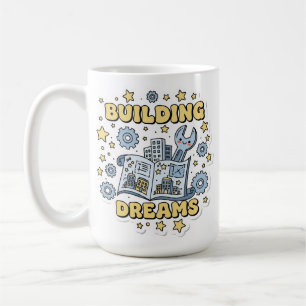 Caneca De Café Construindo Sonhos Engenharia & Arquitetura Fofa