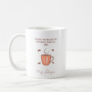 Caneca De Café Construindo Vocabulário Professor de Inglês