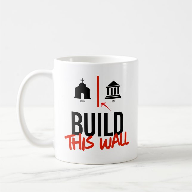 Caneca De Café Construir esta parede (Esquerda)