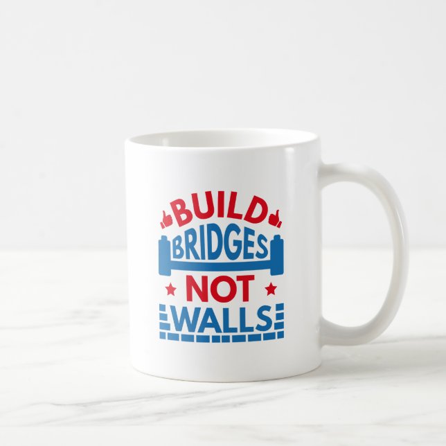 Caneca De Café Construir pontes sem paredes (Direita)