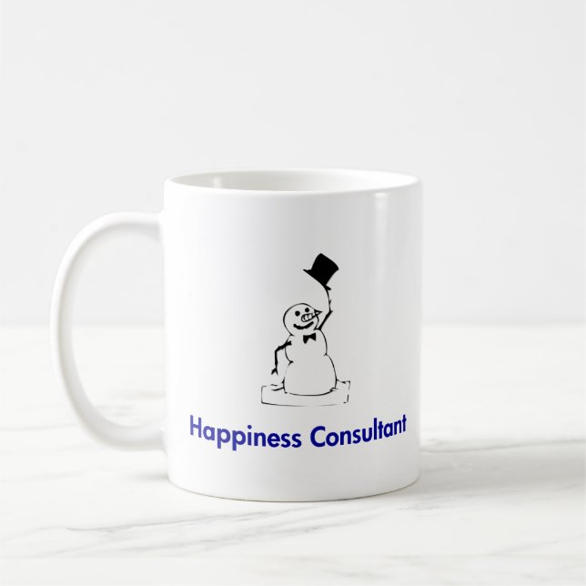 Caneca De Café Consultor de Felicidade Snowman (Esquerda)