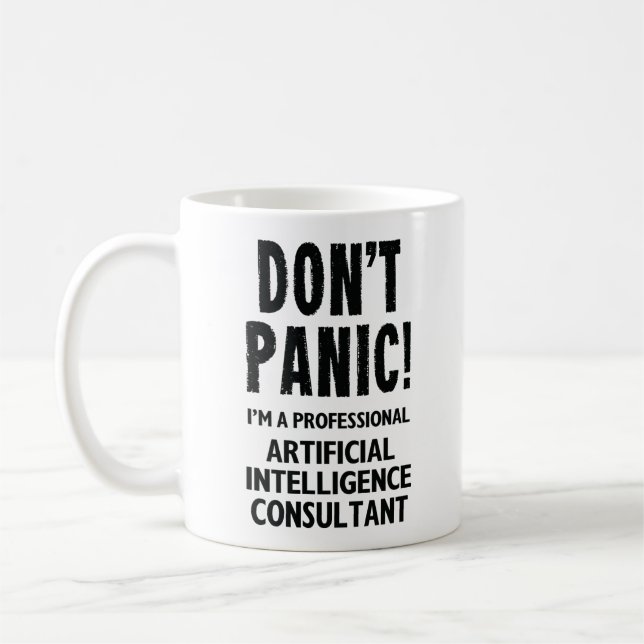 Caneca De Café Consultor de Inteligência Artificial (Esquerda)