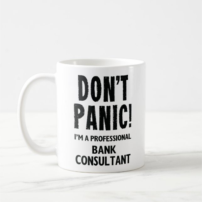 Caneca De Café Consultor Funny Bank Café Mug Gift (Esquerda)