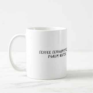 Caneca De Café Consumo do café: Relação do salmo
