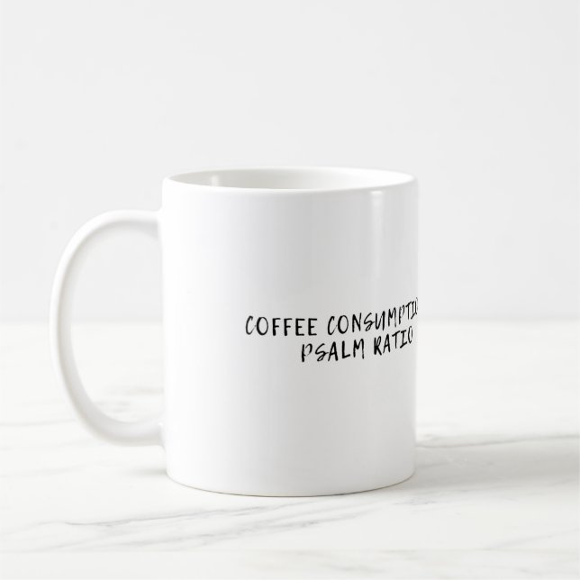 Caneca De Café Consumo do café: Relação do salmo (Esquerda)