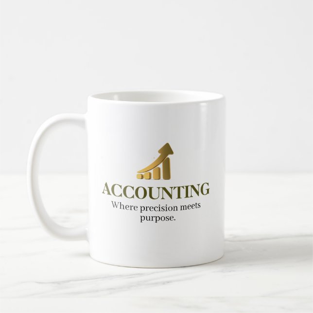 Caneca De Café Contabilidade - Nome Personalizado (Esquerda)