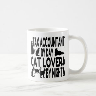 Caneca De Café Contabilista de Imposto do Cat Lover