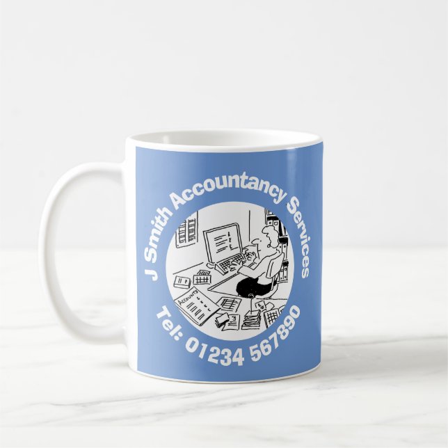 Caneca De Café Contabilistas e Contabilistas Caracterizados. (Esquerda)