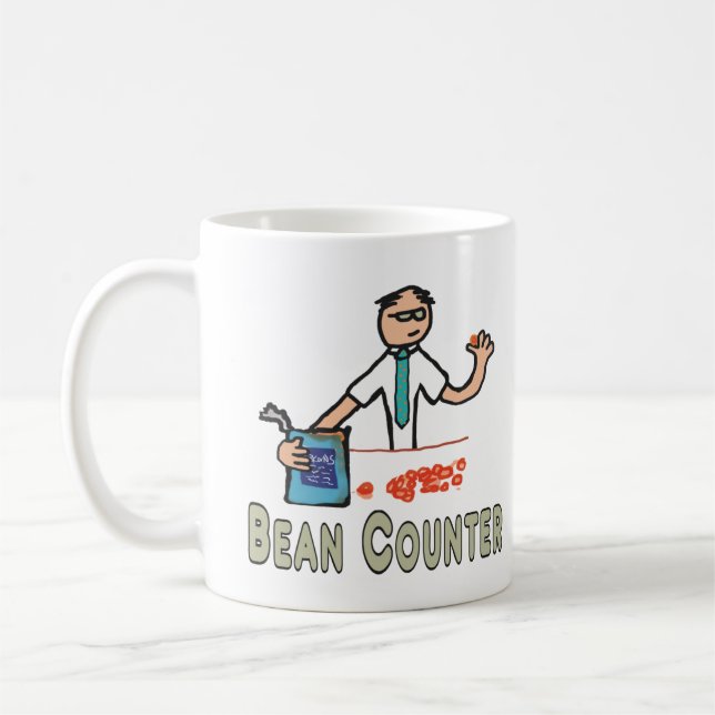 Caneca De Café Contador de Bean Contador (Esquerda)