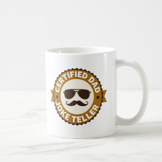 Caneca De Café Contador de Piadas de Pai Certificado Dia dos Pais