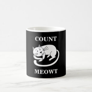 Caneca De Café Contagem Meowt Gatinho Engraçado Cat Pun