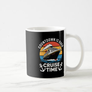 Caneca De Café Contagem Regressiva Fim da Viagem de Cruzeiro Barc