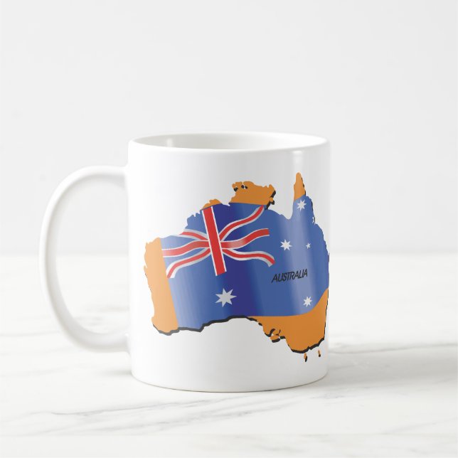 Caneca De Café Continente de Austrália (Esquerda)