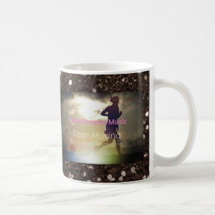 Caneca De Café Continuar A Deslocar A Brilhante Marrom