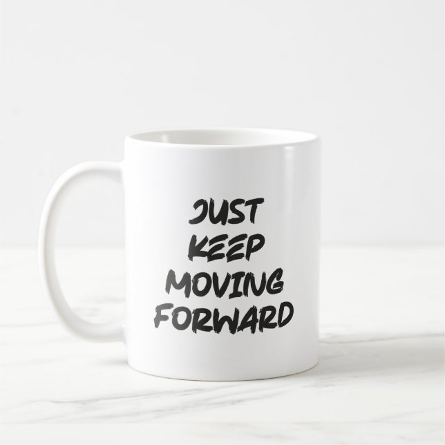Caneca De Café Continue Em Frente, Academia, Esforço, Sucesso (Esquerda)