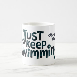 Caneca De Café Continue nadando