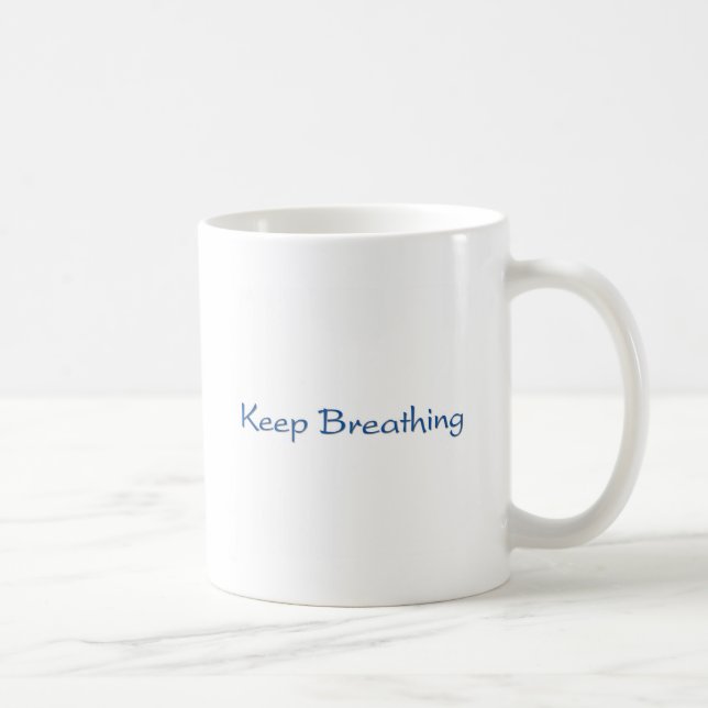 Caneca De Café Continue respirando (Direita)