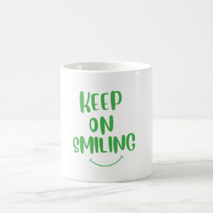 Caneca De Café Continue sorrindo