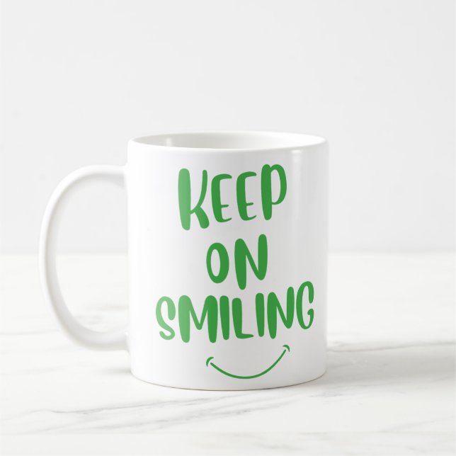 Caneca De Café Continue sorrindo (Esquerda)