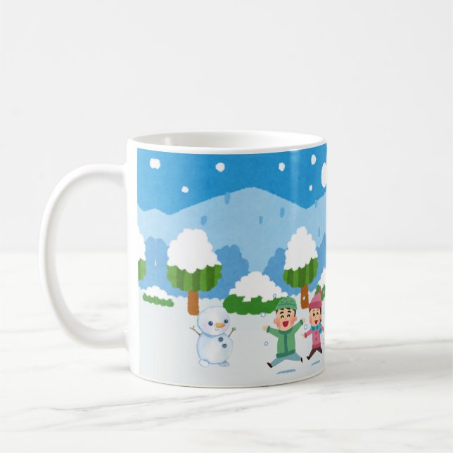 Caneca De Café Conto de Fadas Nevado (Esquerda)