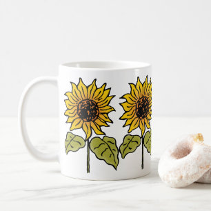 Caneca De Café Conto de Fadas Vintage do Mágico de Oz Girassol em