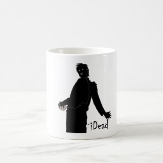 Caneca De Café Contorno da Música Zombie